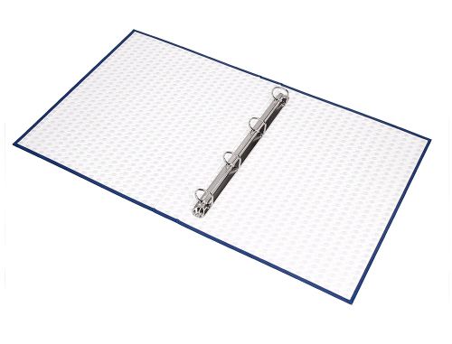 Capa liderpapel paper coat 4 aneis 25 mm forro pvc folio azul , Liderpapel , 25561 , 8423473255616